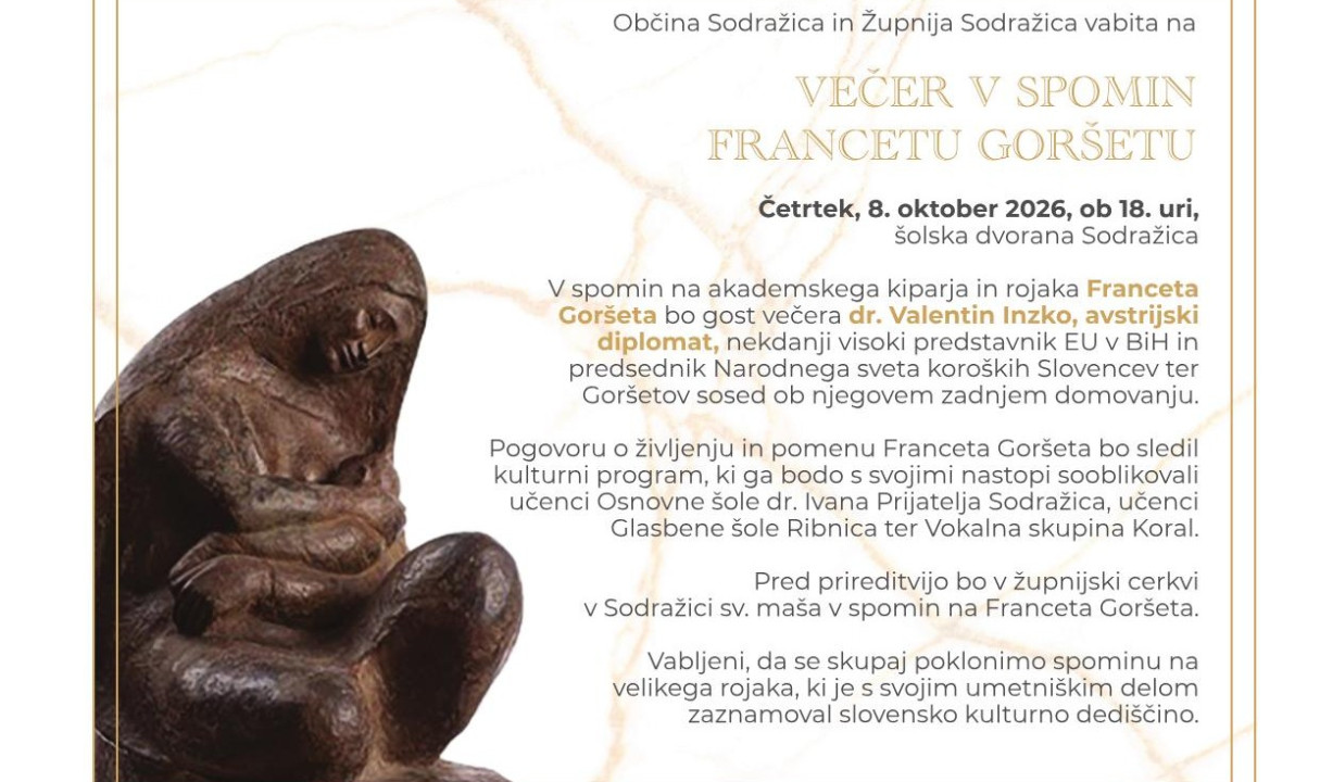 Večer v spomin Francetu Goršetu