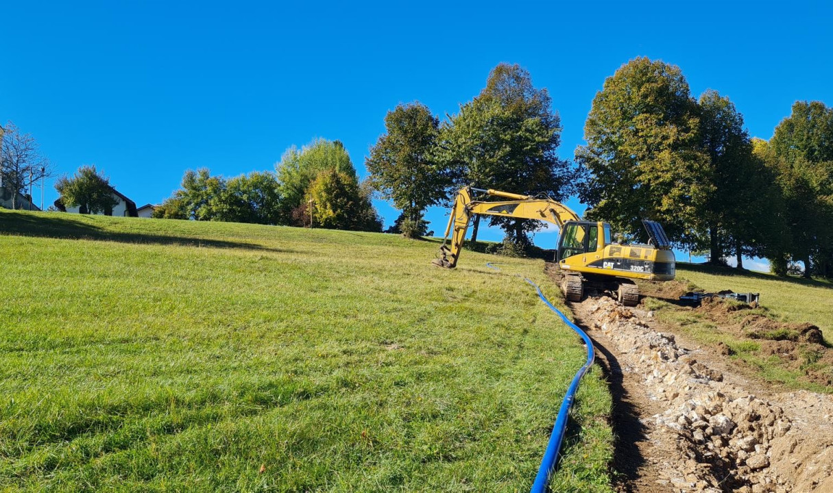 Na Gori v gradnji nov odsek vodovoda